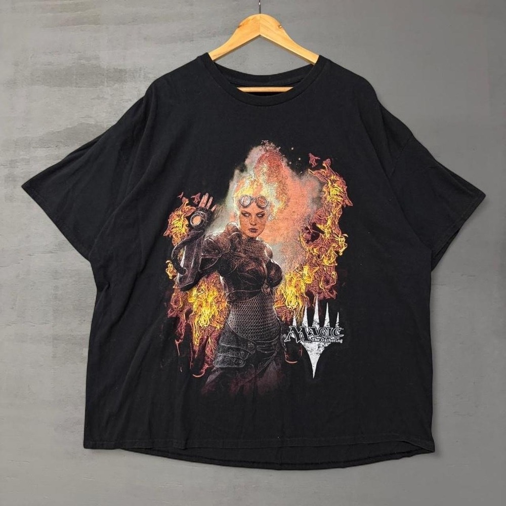 Goat Crew Magic The‎ Gathering T Shirt Black Chandra Graphic Tee XXL